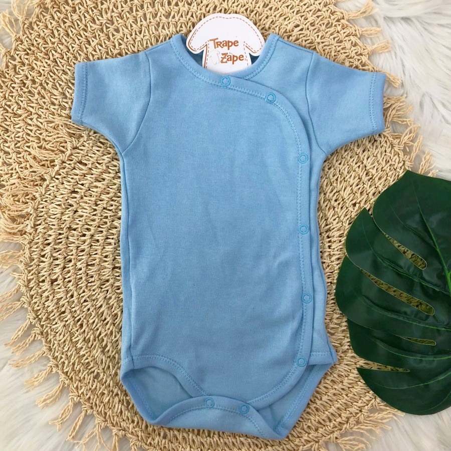 Body kimono M/c Azul Bebê liso